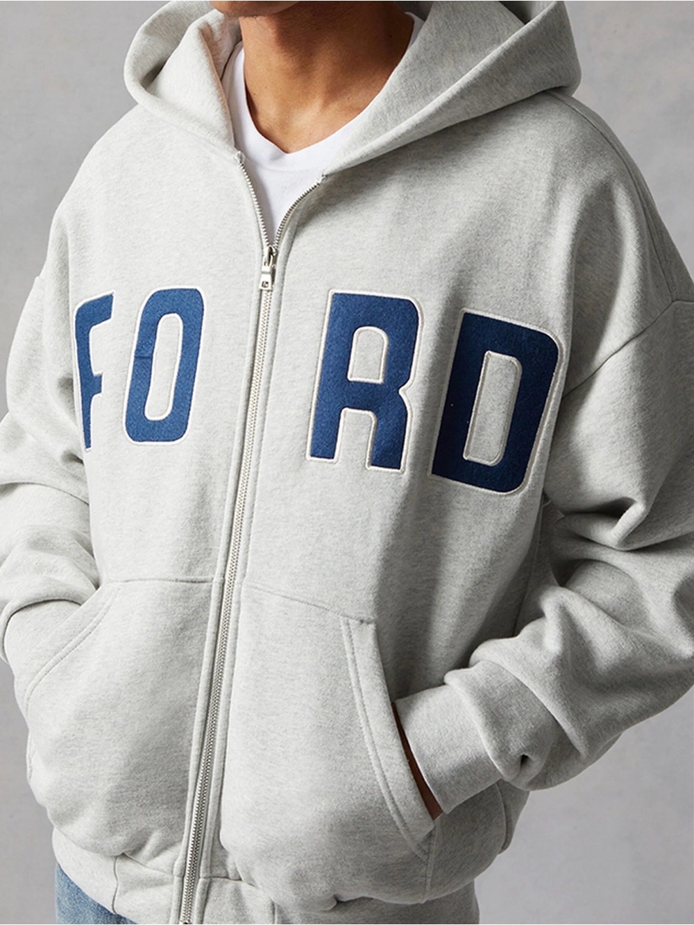 PACSUN FORD Hallmark Full Zip Hoodie- Size Medium